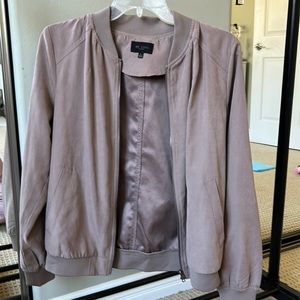Suede Bomber Jacket